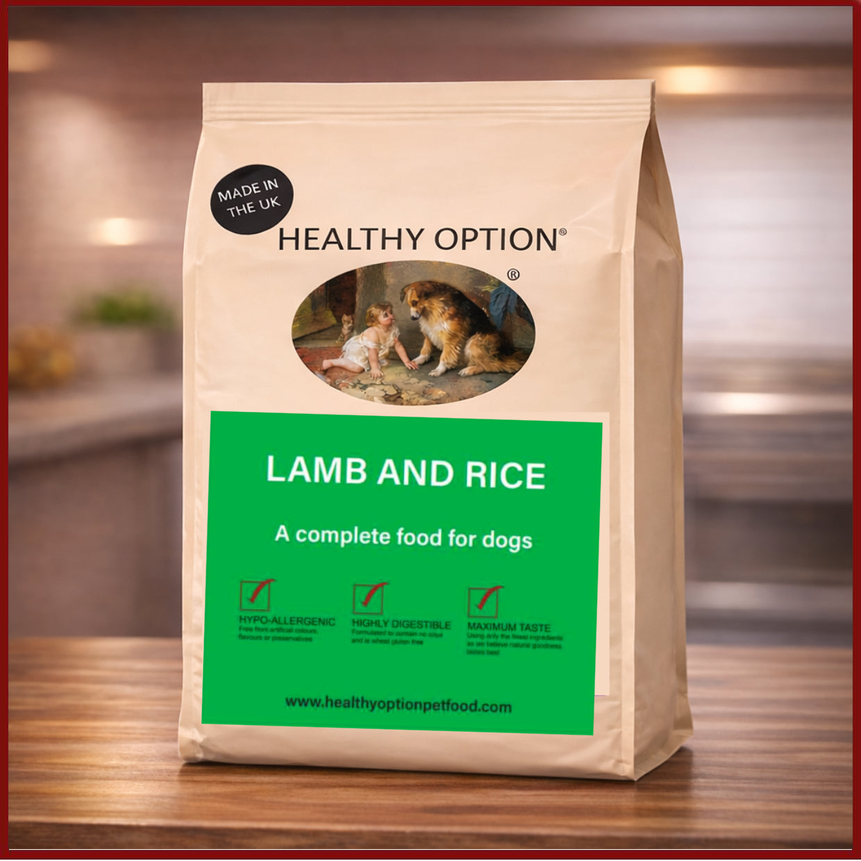 Healthy Option Lamb & Rice Hypoallergenic Dog Food