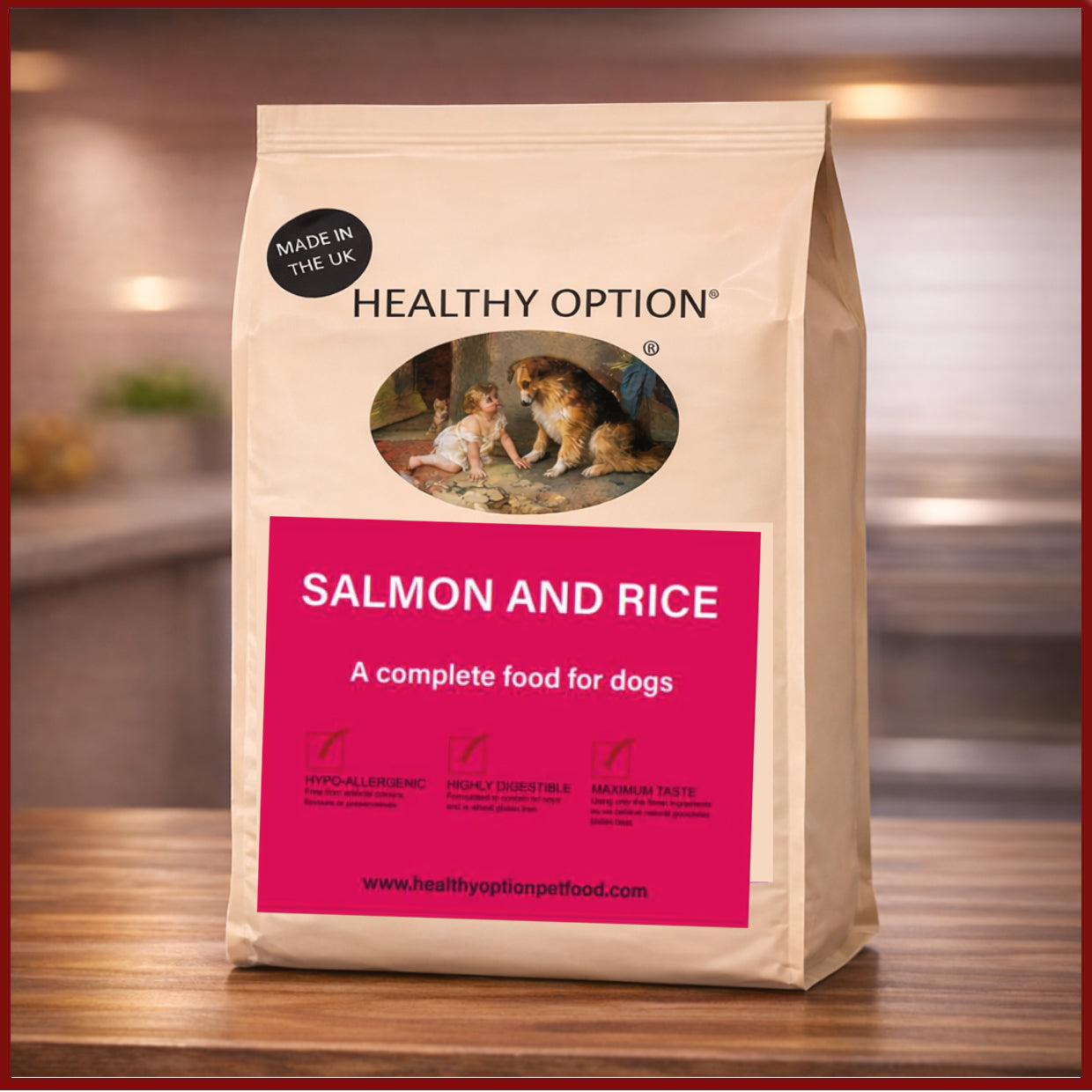 Healthy Option Salmon & Rice Hypoallergenic Dog Food