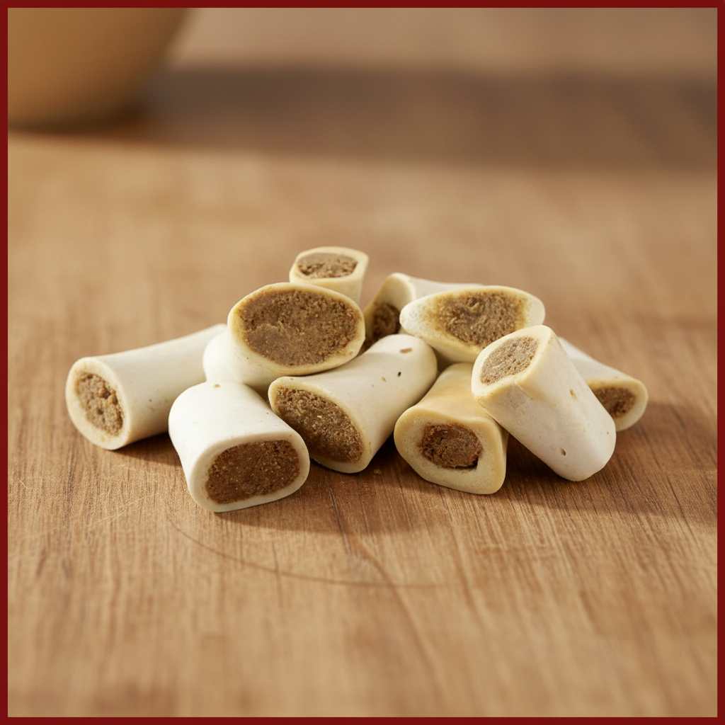 Filled Bone - Wooden Background