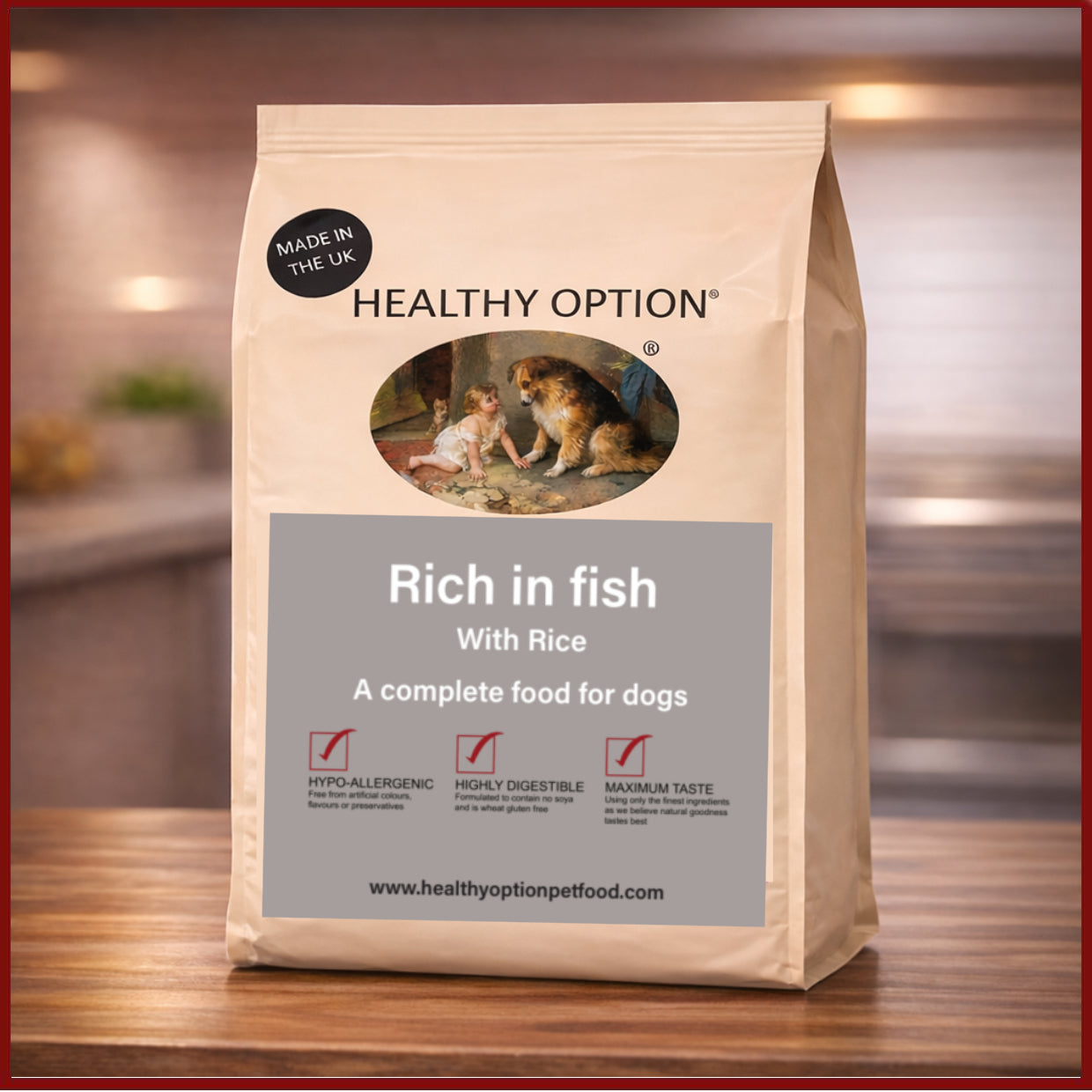 Healthy Option Fish & Rice Hypoallergenic Dog Food