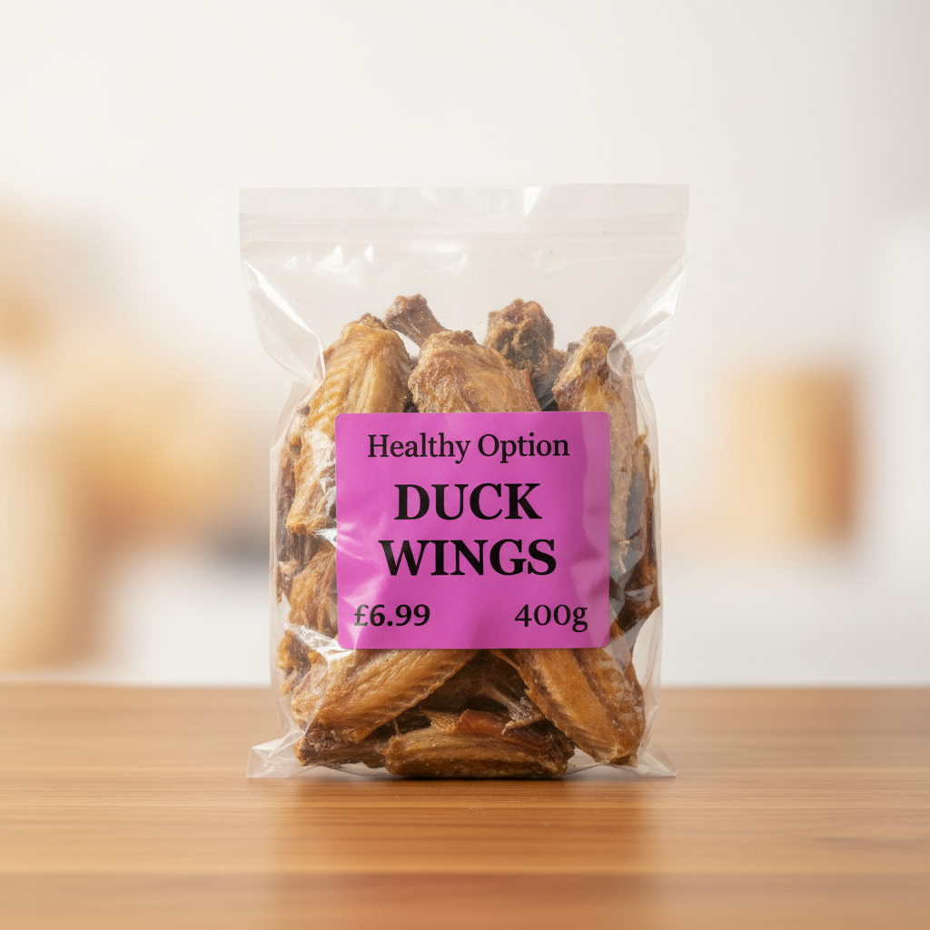 Healthy Option Duck Wings — Upright Warm Wood