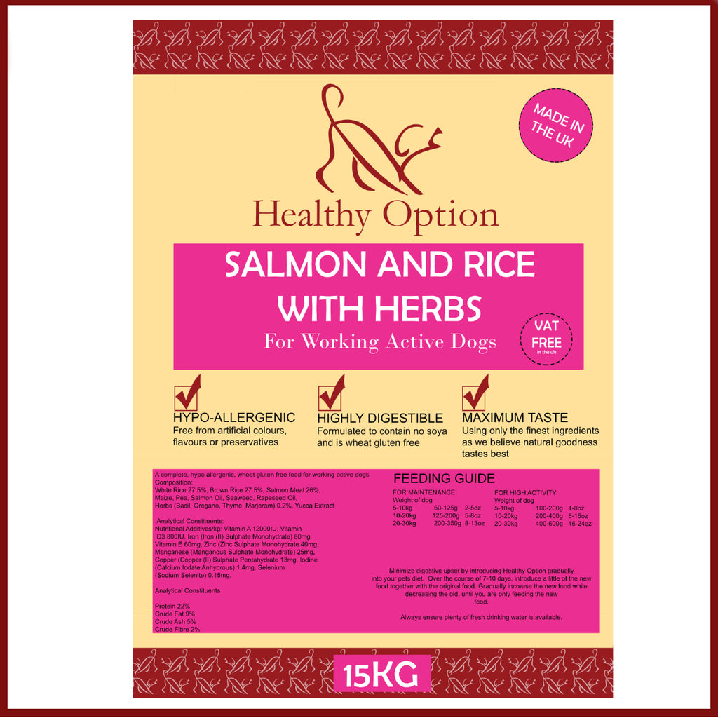 Salmon & Rice With Herbs For Working Active Dogs
