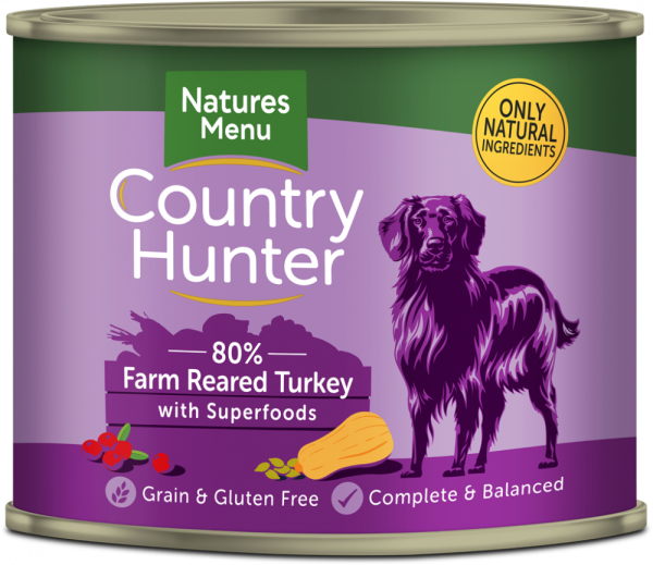 Country Hunter Cans Farm Reared Turkey With Superfoods 6 X 600g Pack