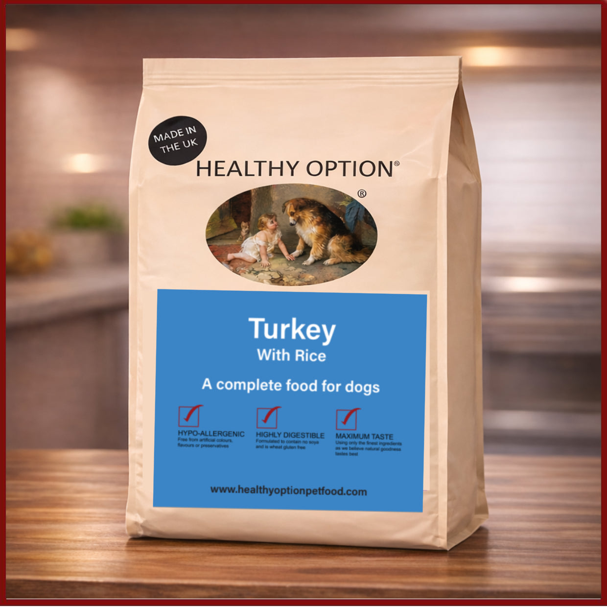 Healthy Option Turkey & Rice Hypoallergenic Dog Food