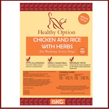 Chicken & Rice With Herbs For Working Active Dogs